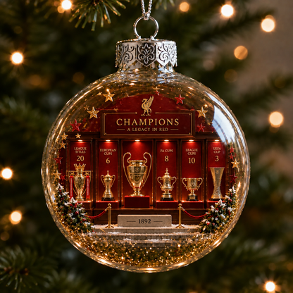 🎄 Light-Up Football Heritage Diorama Ornament