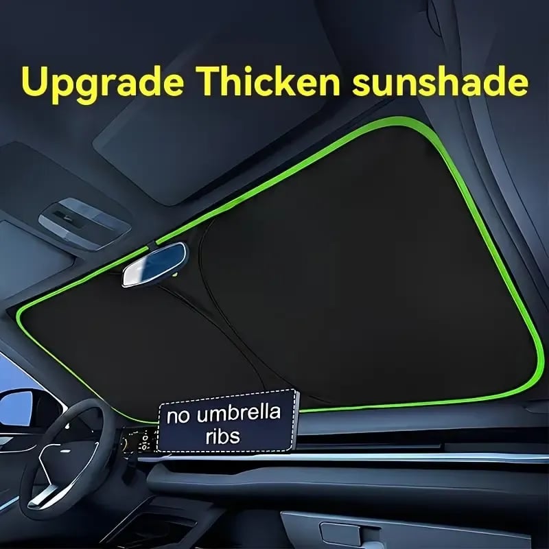 🔥HOT SALE🔥🎉2026 New Portable Heat-Insulating Vehicle Sunshade, Upgraded Thickened Front Window Sun Shade☀️🚗