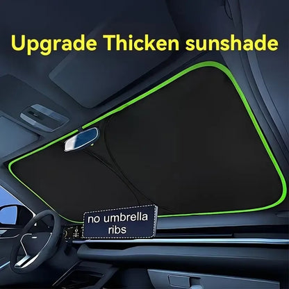 🔥HOT SALE🔥🎉2026 New Portable Heat-Insulating Vehicle Sunshade, Upgraded Thickened Front Window Sun Shade☀️🚗
