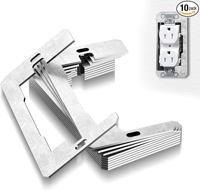 🔥Wall Plate Spacers (Metal) – For Wall Outlet Repair and Securing Loose Outlets