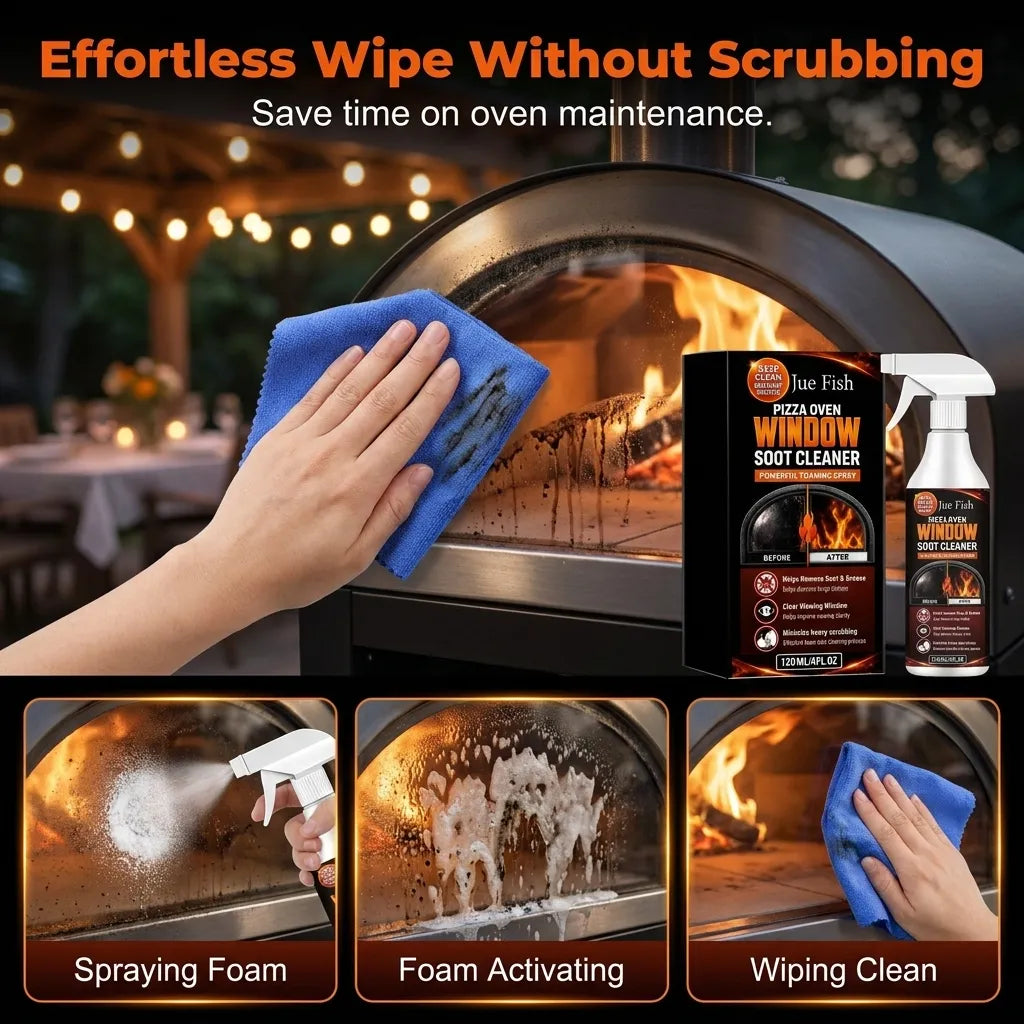 🏆Hot Sale⚡Pizza Oven Window Soot Cleaner Spray