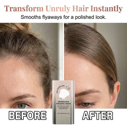 ✨💇‍♀️ Portable Hair Finishing Stick with Comb – Flyaway Smoothing & Baby Hair Style