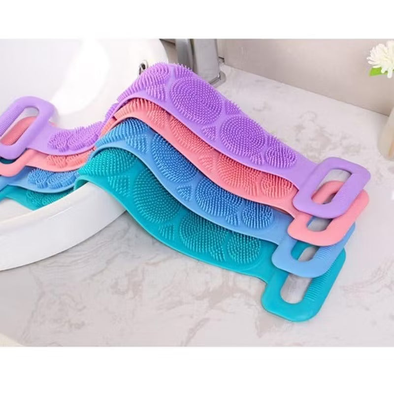 2-in-1 Silicone Back Scrubber and Bath Brush