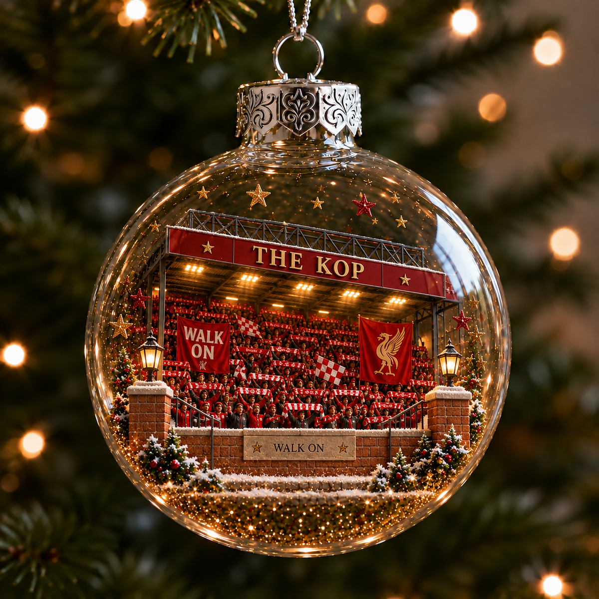 🎄 Light-Up Football Heritage Diorama Ornament