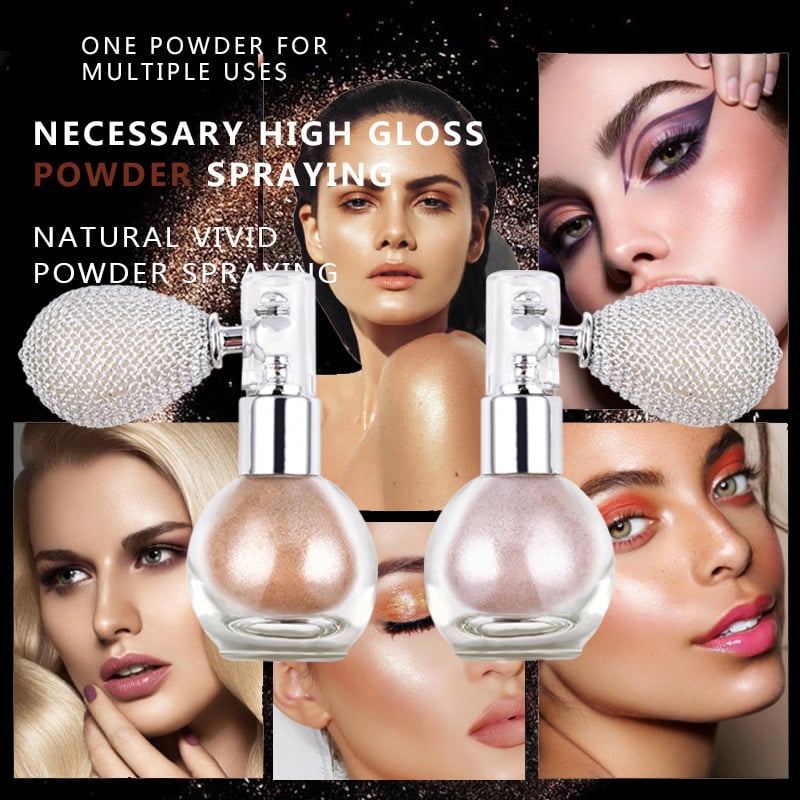 💯🔥Hot Sale 49% OFF-✨Spray Glitter Highlighters Makeup Accessory Hair Body Decor for Parties