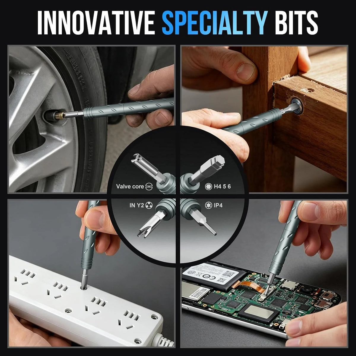 🔥HOT SALE🔥3.15" Compact Transformable Precision Tool Kit – 2-in-1 Torque Handle & Modular Electronics Repair Set