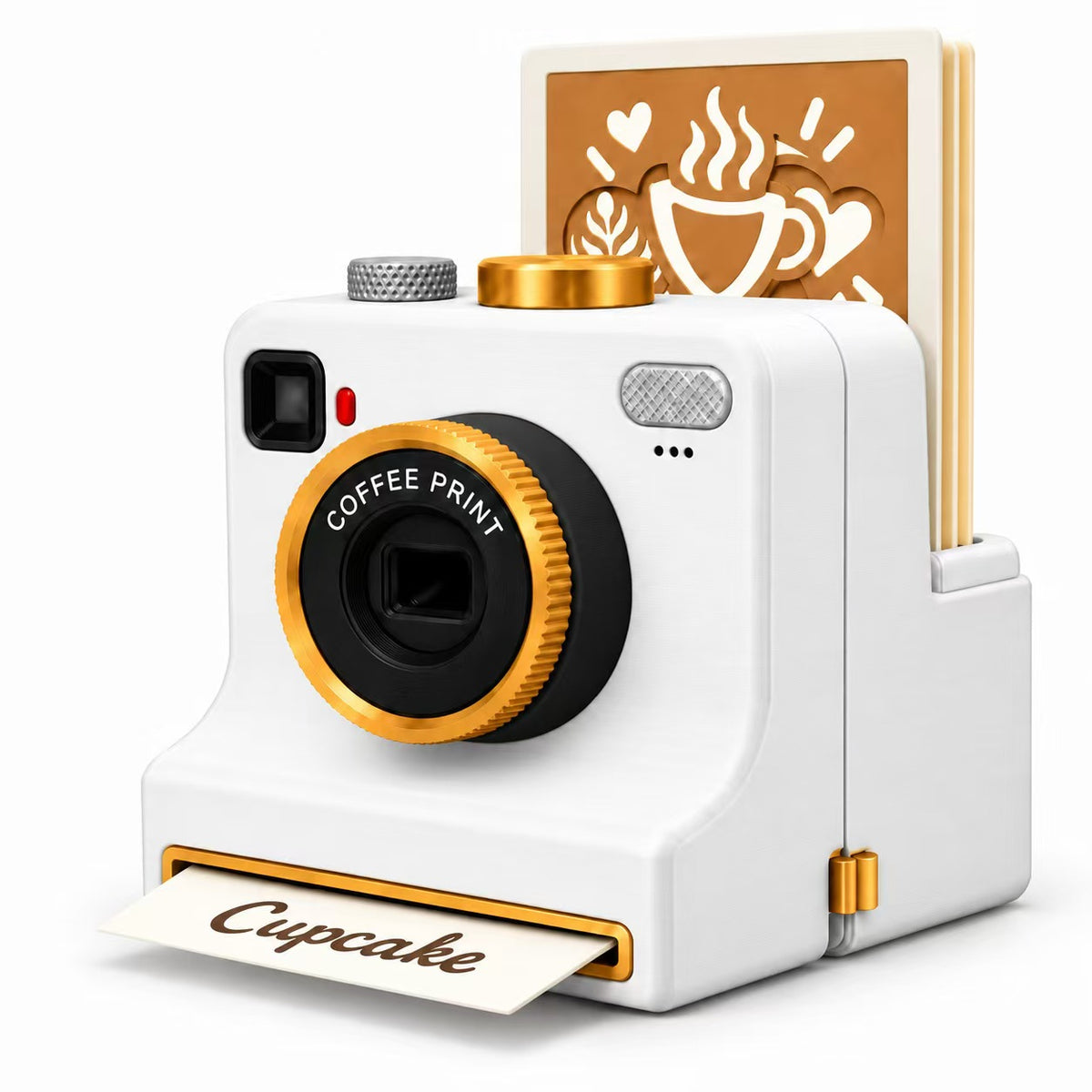☕📸 One-Touch-Latte-Art-Kamera – 3D-Kaffee-Schablonen-Drucker-Set für individuelle Getränkedesigns ✨