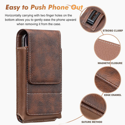 ⚡Grande Sconto | Marsupio da Cintura per Cellulare 📱 Fondina in Pelle Multitasche con Portacarte