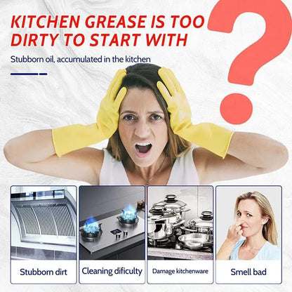 🎉 Heavy Duty Kitchen Degreaser Spray Lasting Effect Heavy Oil Cleaner Stain Removal Liquid for Kitchen