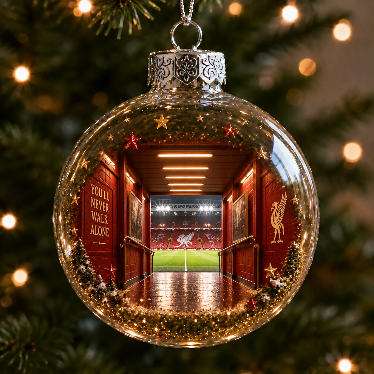 🎄 Light-Up Football Heritage Diorama Ornament