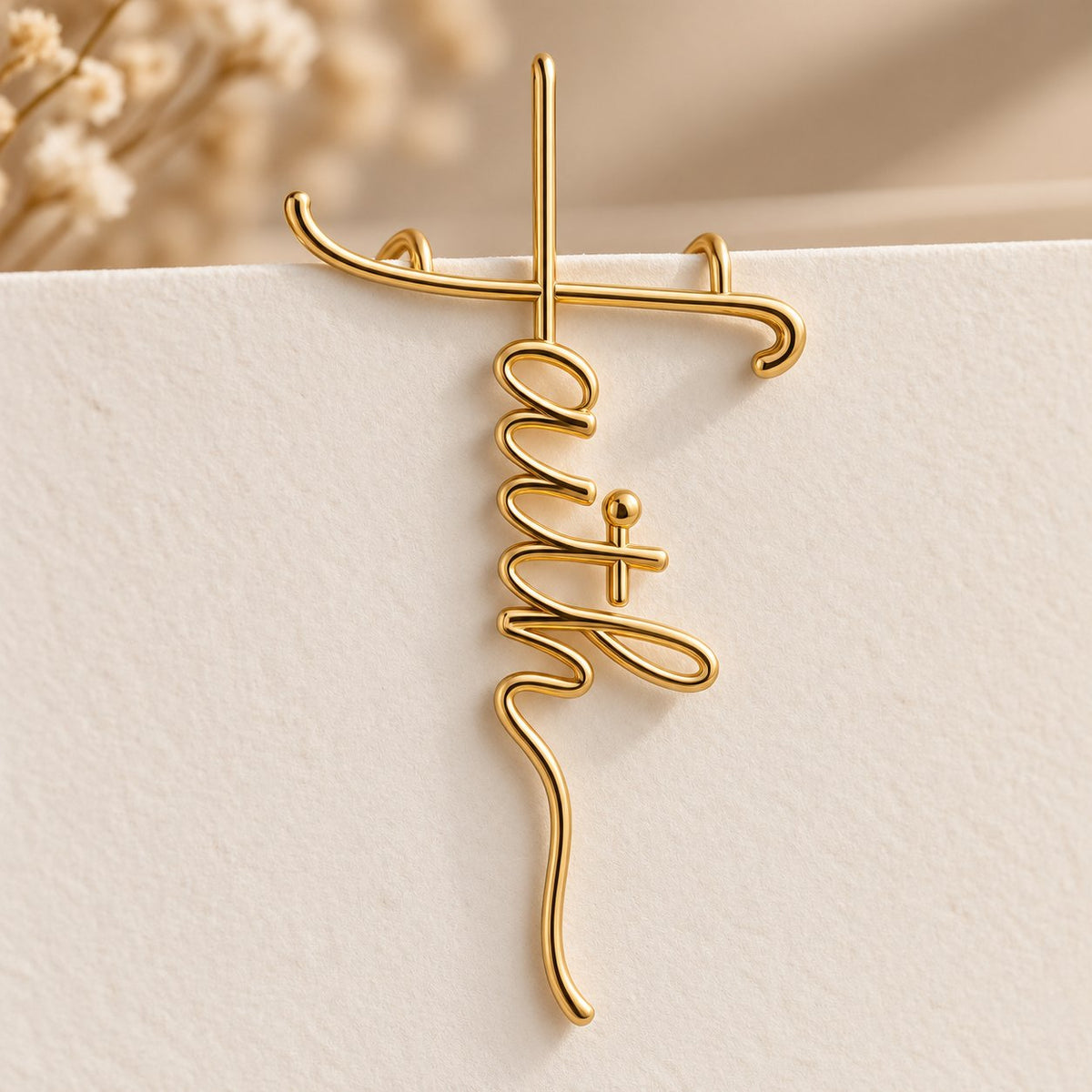 Faith-Inspired Gold Paper Clips ✝️ | Decorative Christian Page Markers, Perfect Small Religious Gifts for Church Friends & Family (Set of 20)