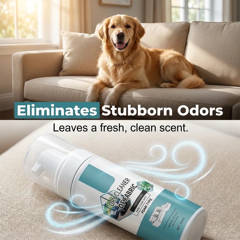 🎉🧼50% OFF NOW! Lift Stains Instantly! No-Rinse Quick-Dry Fabric Foam Cleaner‐Portable Upholstery Stain Remover for Sofa, Carpet & Fabric Cushions