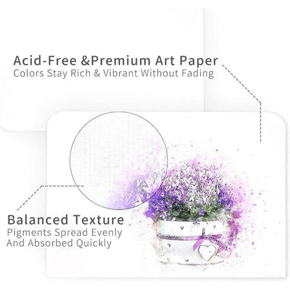 🎉Blank Watercolor Cards and Envelopes