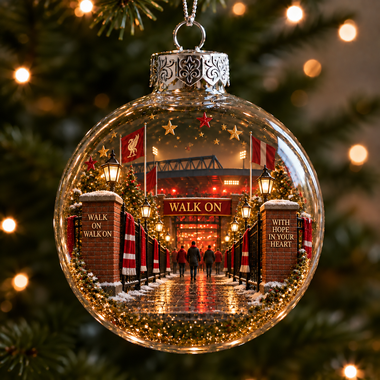 🎄 Light-Up Football Heritage Diorama Ornament