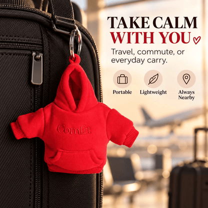 👕Hoodie Keychain | Stress-Relief Hoodie Charm - Portable Clip-On Keychain, Stylish & Multi-Use Gift Idea