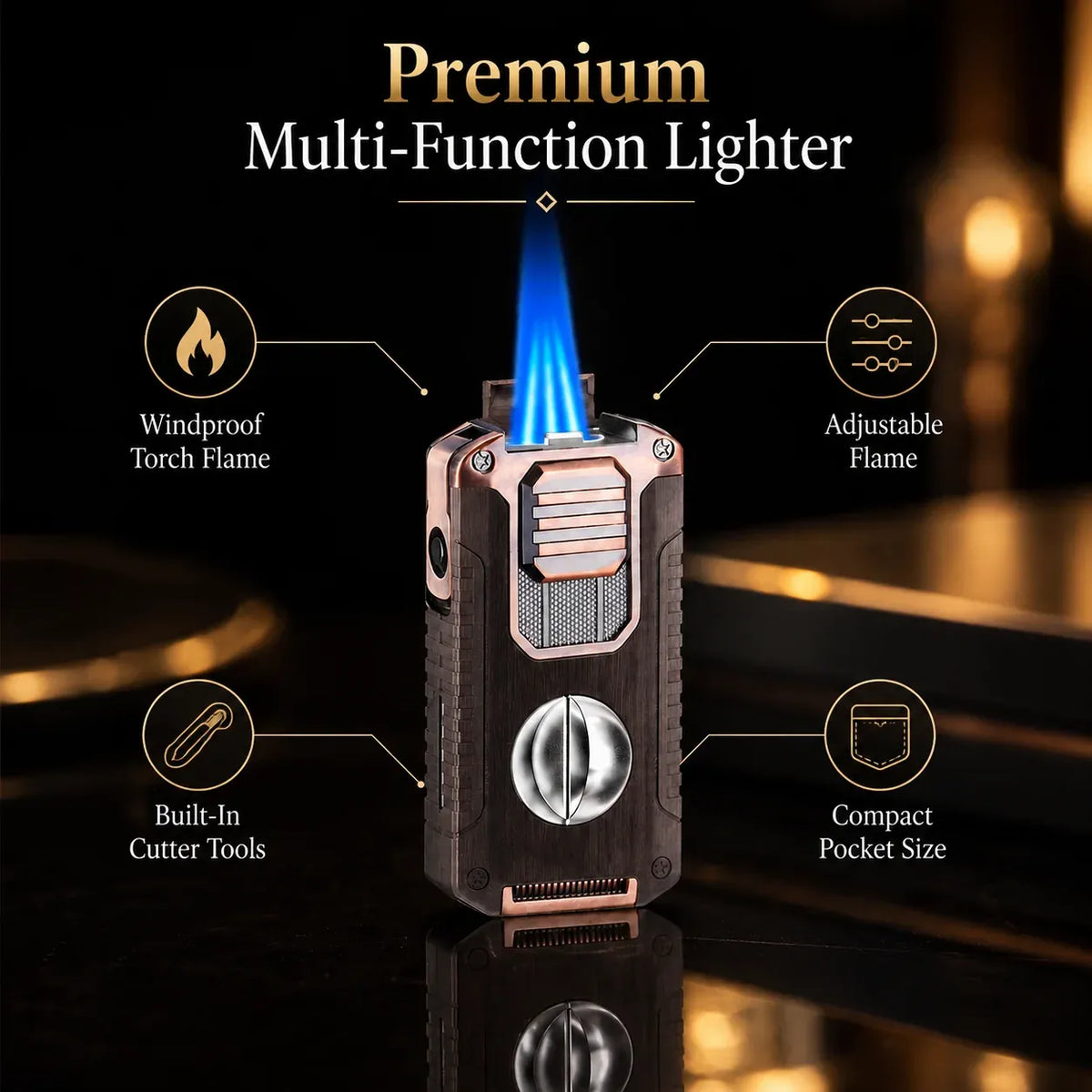 Vintage-Inspired Luxury Refillable Lighter