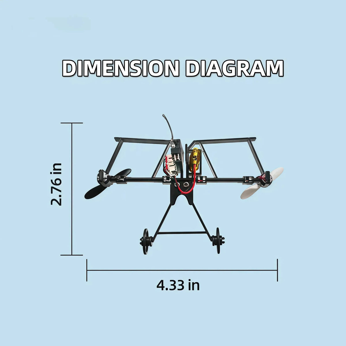 STEM RC Paper Airplane Kit – Gyroscope Stabilized with Dual Propellers