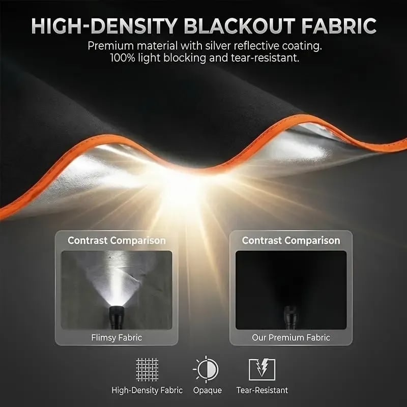 🔥HOT SALE🔥🎉2026 New Portable Heat-Insulating Vehicle Sunshade, Upgraded Thickened Front Window Sun Shade☀️🚗