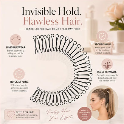 🔥🎁Pettine Antivento Flessibile con Impugnatura Invisibile