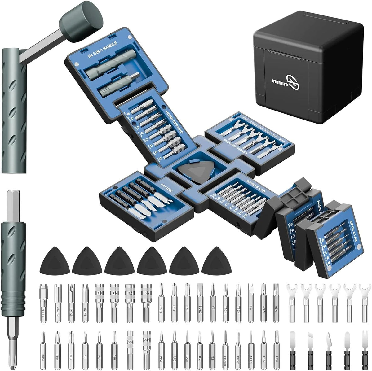 🔥HOT SALE🔥3.15" Compact Transformable Precision Tool Kit – 2-in-1 Torque Handle & Modular Electronics Repair Set