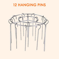 [12 hanging pins]