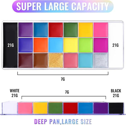 🎃Halloween Early Sale🎨 20-Color Face & Body Oil Paint Palette