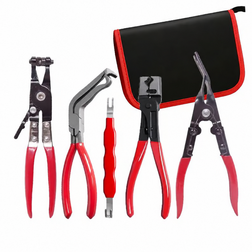 🔧 5-Piece Automotive Electrical Disconnect Pliers Kit – Connector & Terminal Removal Tools