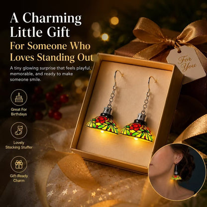 Handmade Vintage Light-Up Chandelier Earrings