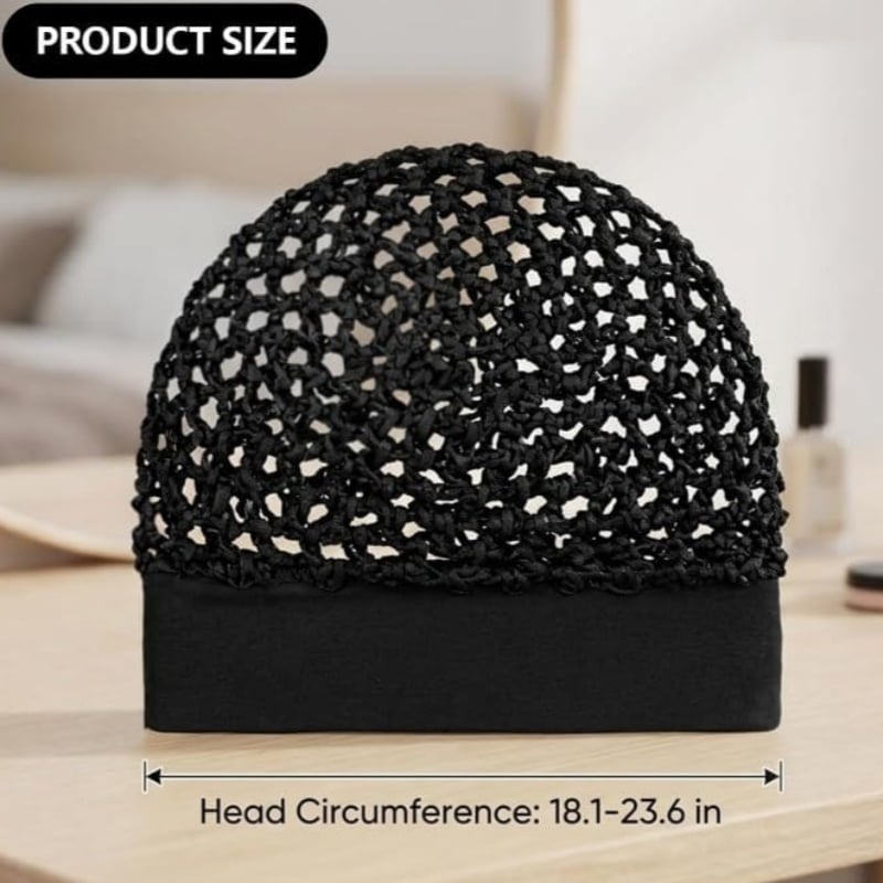 3-Piece Stretchy Wide-Edge Sleeping Cap Set