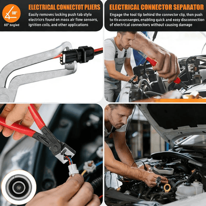 🔧 5-Piece Automotive Electrical Disconnect Pliers Kit – Connector & Terminal Removal Tools