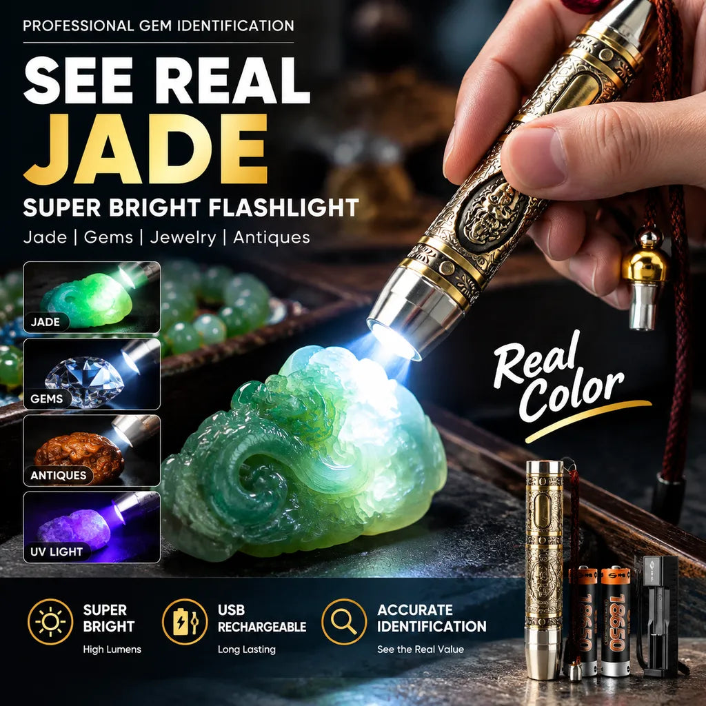 🔥🎁Professional 3-in-1 Gemstone Identification Flashlight