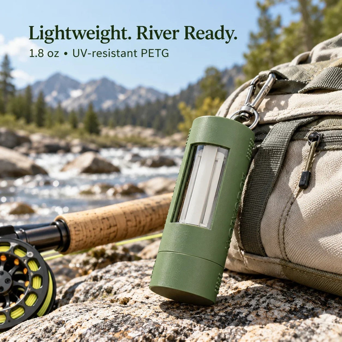 🔥Last Day 49% OFF - 🎣Clip-On Fly Fishing Box – Magnetic One-Handed Fly Storage Case, Holds Up to 40 Flies