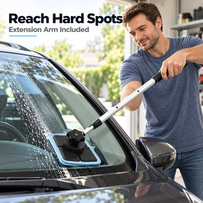 🔥🎁🔥Dual Magnetic Car Windshield Cleaner | Streak-Free Auto Glass Cleaning Kit