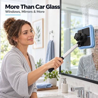 🔥🎁🔥Dual Magnetic Car Windshield Cleaner | Streak-Free Auto Glass Cleaning Kit