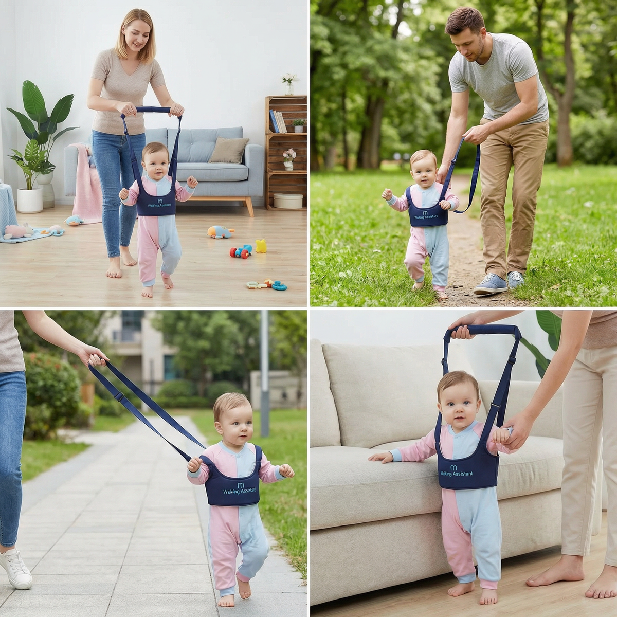 Adjustable Baby Walking Harness with Safety Strap