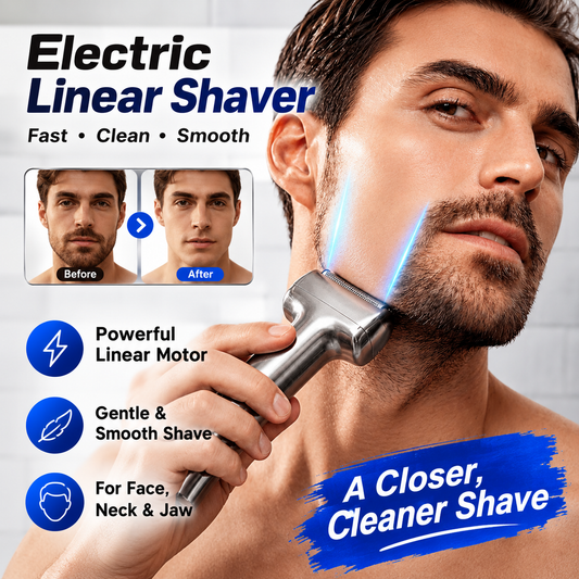 🏆2026 Upgraded Electric Shaver with Linear Motor — Smooth, Close & Comfortable