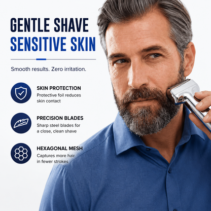 🏆2026 Upgraded Electric Shaver with Linear Motor — Smooth, Close & Comfortable