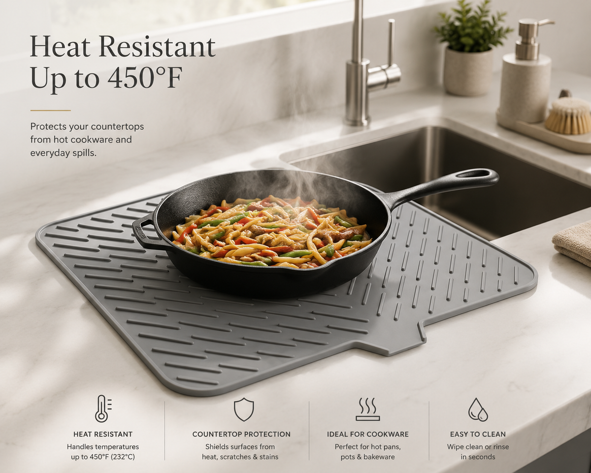 Livaro™ Premium Silicone Kitchen Drying Mat