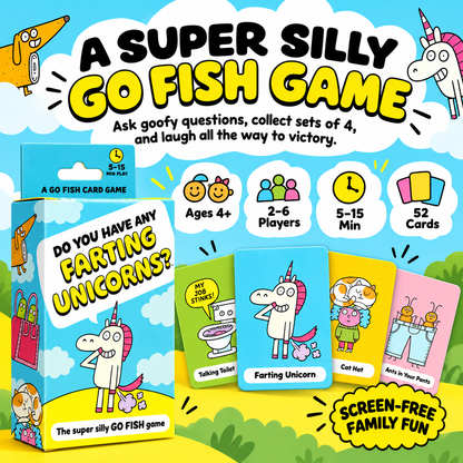 😂 Super Silly Go Fish Card Game for Kids & Family Game Night