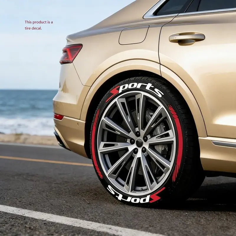 🔥 3D Tire Lettering Stickers | Waterproof Universal Wheel Sidewall Decals