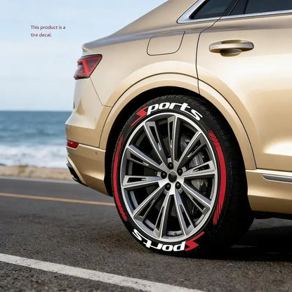 🔥 3D Tire Lettering Stickers | Waterproof Universal Wheel Sidewall Decals