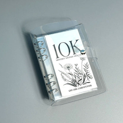 A6 12-Month Money Saving Binder ,10K / 5K / 2.5K Savings Challenge ,Cash Envelope Budget Planner📒