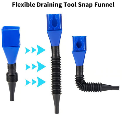 🎉Flexible Wide-Mouth Funnel with Built-in Filter