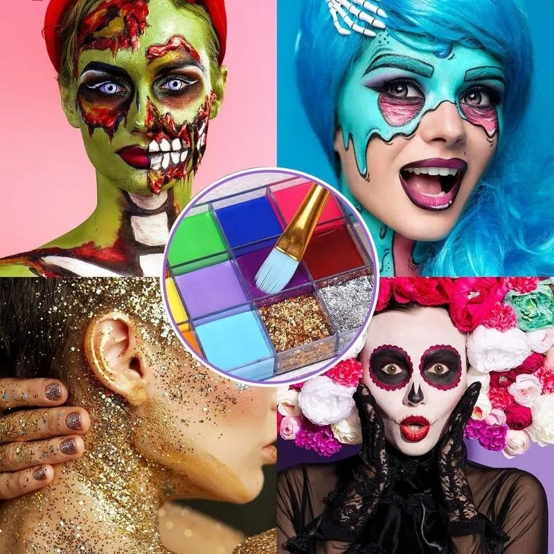 🎃Halloween Early Sale🎨 20-Color Face & Body Oil Paint Palette