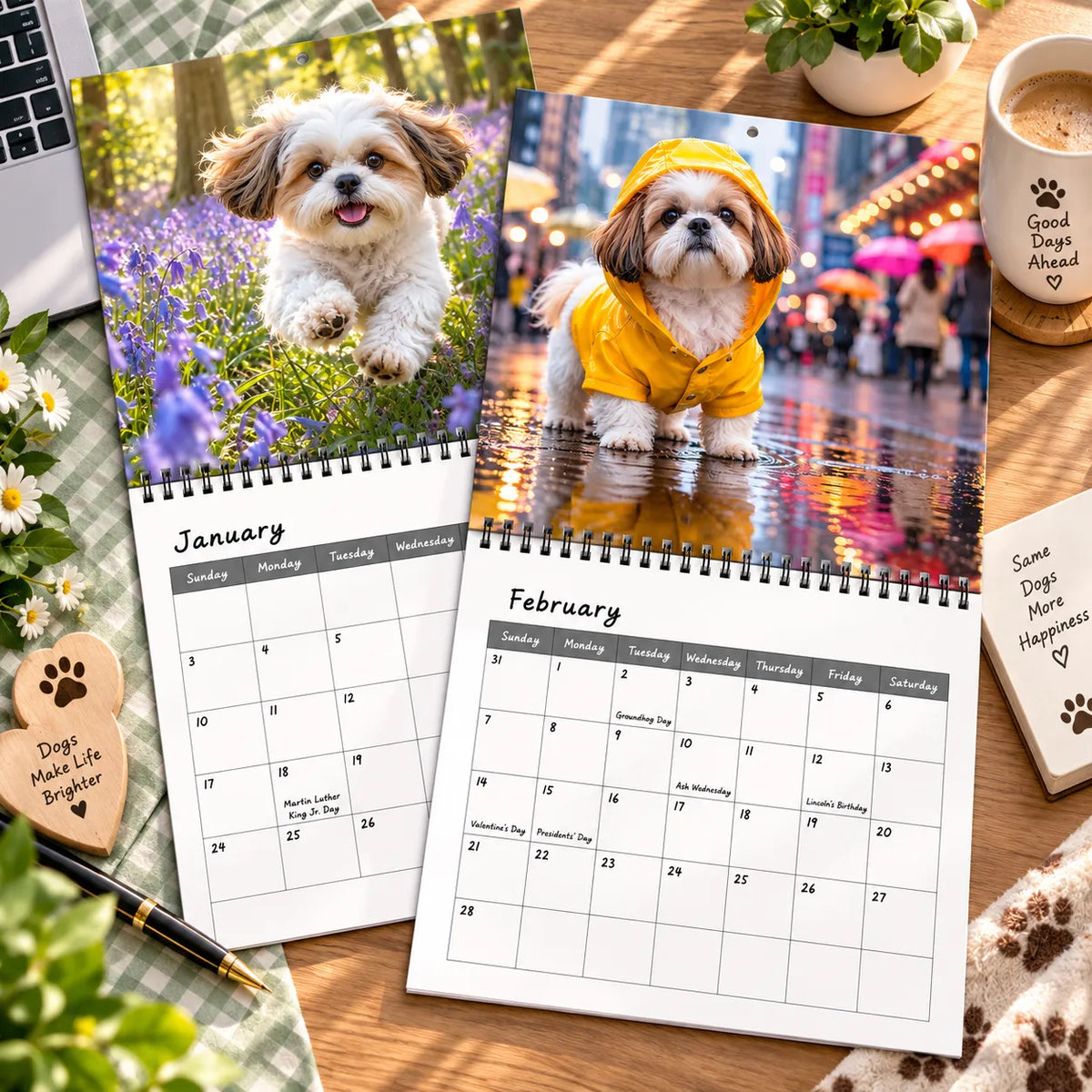 🔥😍2027 Funny Shih Tzu Wall Calendar – 12 Months of Cute, Sassy & Hilarious Shih Tzu Moments
