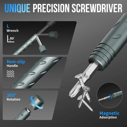 🔥HOT SALE🔥3.15" Compact Transformable Precision Tool Kit – 2-in-1 Torque Handle & Modular Electronics Repair Set