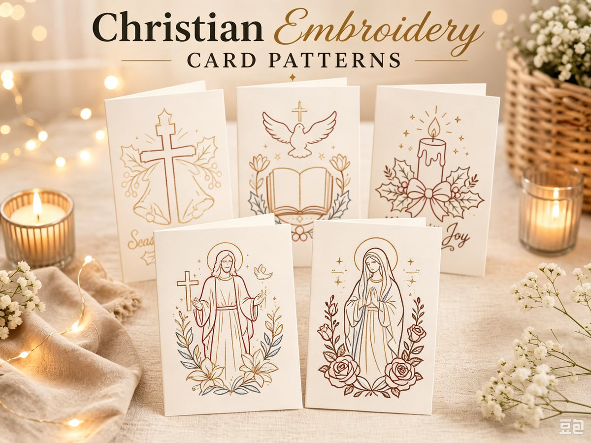 ⭐ 50% OFF - 🌲 🪡 Christmas Hand Embroidery Card DIY Kit | Stitch Your Way Into the Christmas Spirit ✨ 🎁