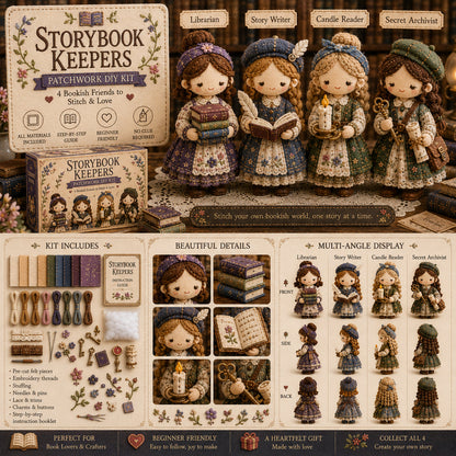 🎁🧵 Collezione Tiny Worlds – Serie Kit Fai Da Te Patchwork