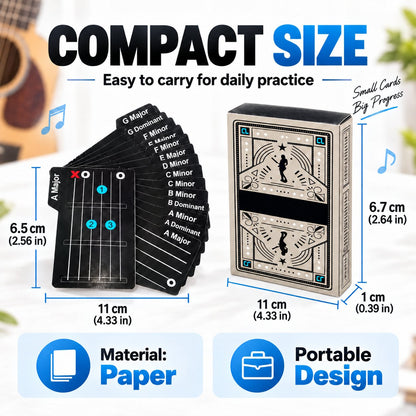 🎸✨ Guitar Chord Cards — Learn Chords Faster & Master Your Guitar Skills Easier!