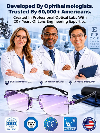 [Regain Your Youthful Vision] Smart Zoom Diamond-Cut Reading Glasses